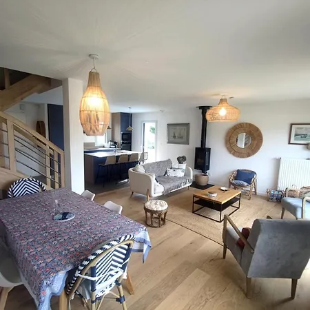 Maison Cosy 8 Pers. A 450m De La Plage, Grand Jardin, Proche Commerces Et Port De Saint-jacques. - Fr-1-639-111